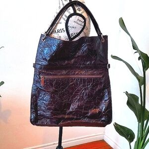 Matt & Nat Elegant Dark Burgundy Vegan Leather Tote Bag